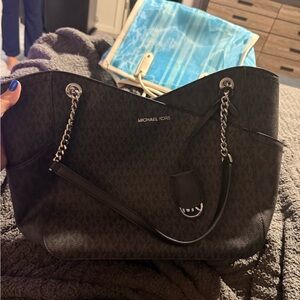 Michael Kors Black Tote Bag and wallet set